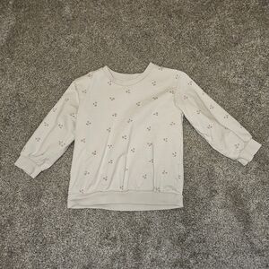 H&M Cream Kids Sweatshirt with Cherry Pattern